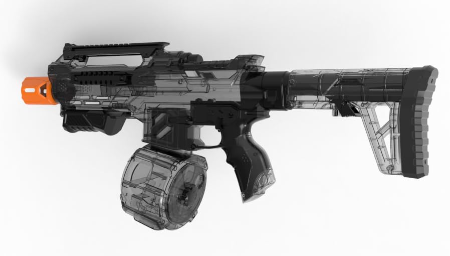 Electric Toys Gun Full Automatic Rifle,TENTAM Splatter Ball Toys Outdoor Activities-Fighting Shooting Game 60000+ (Black)