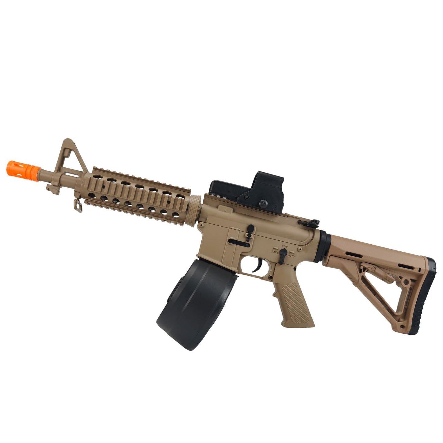 BIU BLASTER Gel Ball Blaster 280+ FPS,100+ Ft Range Full Size Splatter Ball Blaster 1500+ Capacity Drum 7.4v 1200mAh Battery Electric Automatic Splat Blaster for Ages 14+ Years Outdoor Game Toy