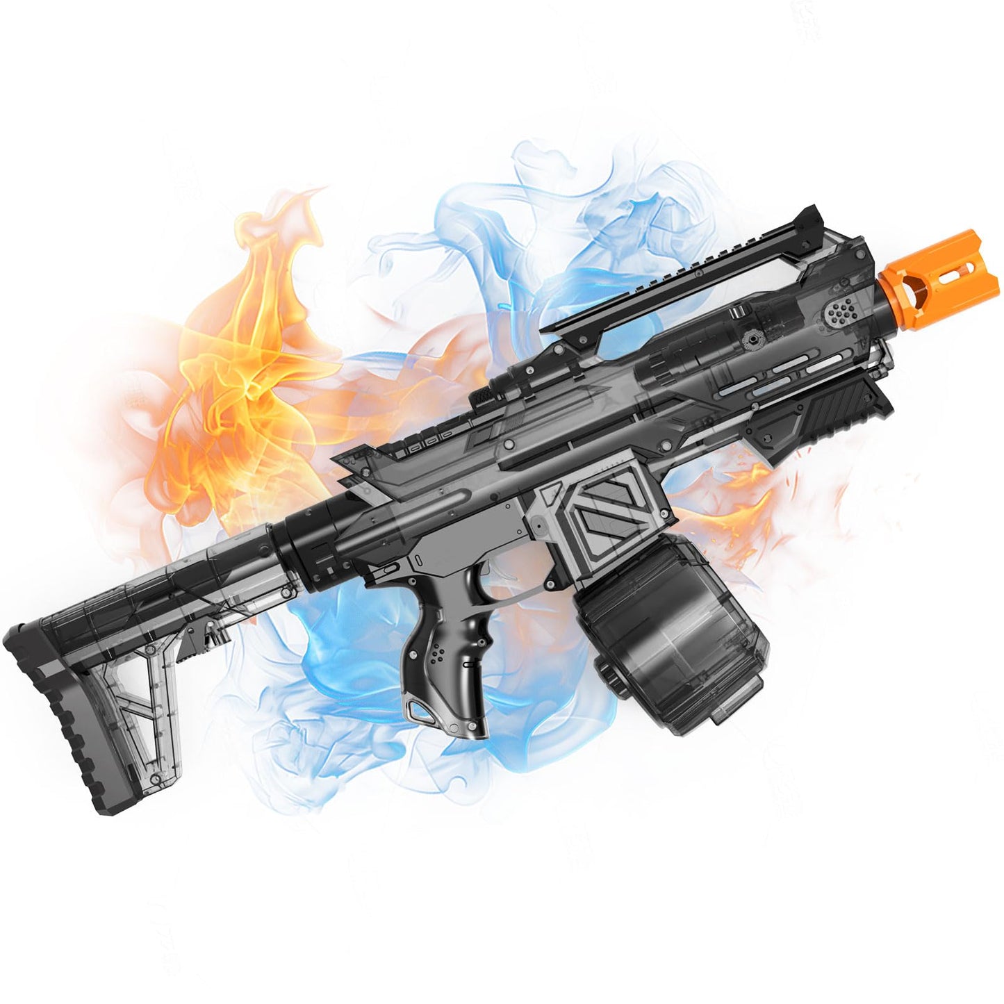 Electric Toys Gun Full Automatic Rifle,TENTAM Splatter Ball Toys Outdoor Activities-Fighting Shooting Game 60000+ (Black)
