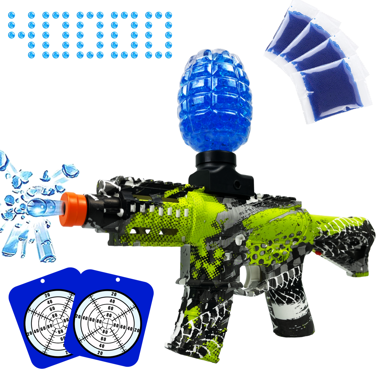 M416 Splatter Ball Blaster Automatic with 45000+ Gel Water Beads