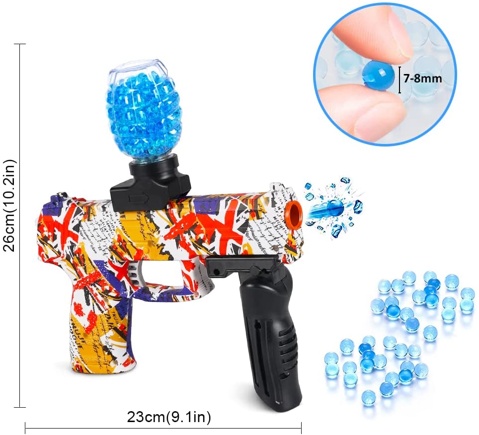 Fully Automatic UK Edition Splatter Ball Gun with 40,000 Gel Ball Ammunition and Goggle Set